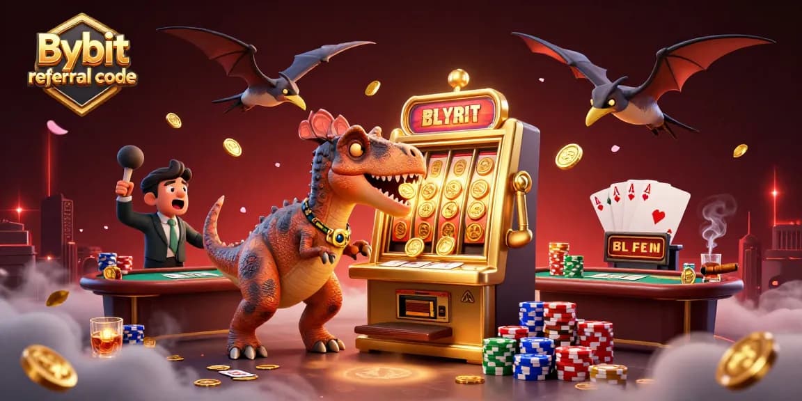 Celebrate big wins in cryptocurrency trading with Bybit referral code and dynamic casino elements.
