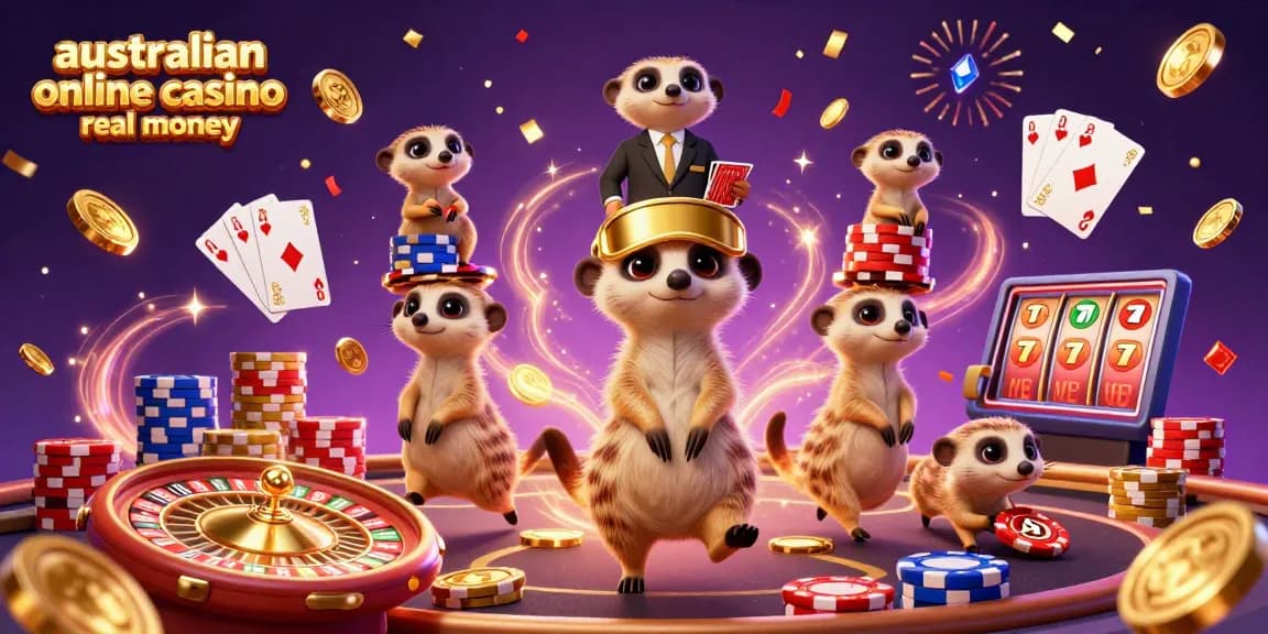 Experience winning moments at an australian online casino real money with meerkats managing gaming excitement.