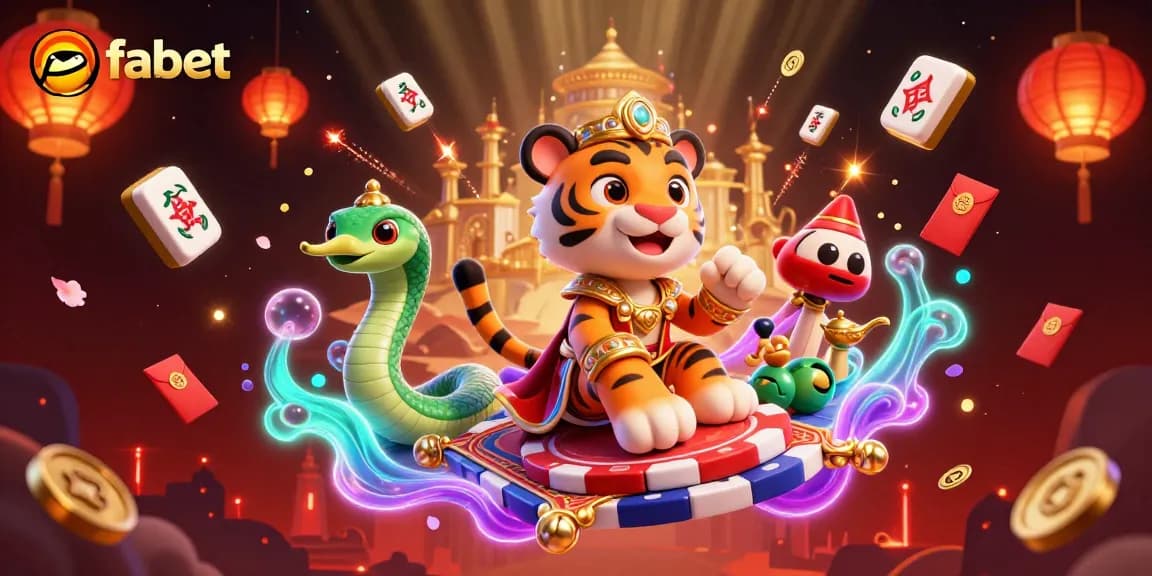 Experience fabet's lively gambling scene with a tiger sultan and magical elements