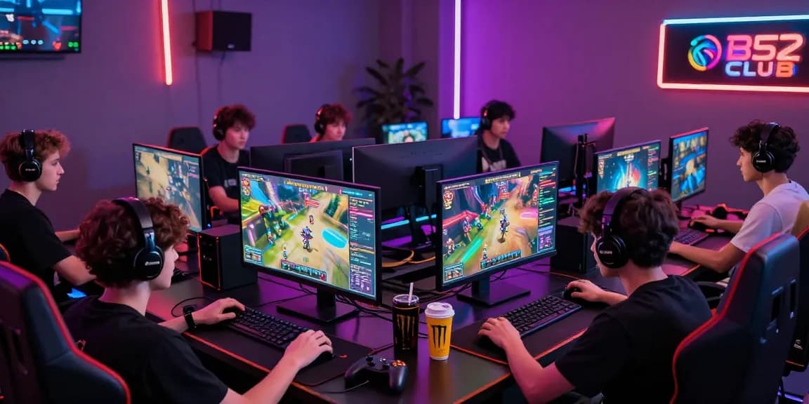 Players enjoying exciting games at B52 CLUB, showcasing vibrant gaming atmosphere.
