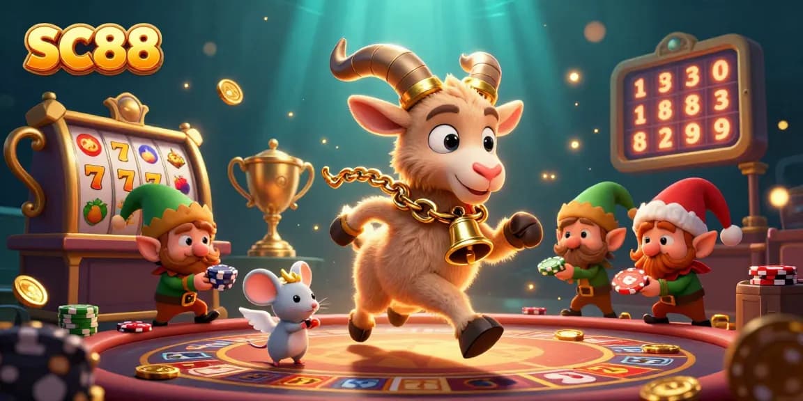 Experience SC88's thrilling slot adventure with festive Krampus, adorable angel mouse, and mischievous gremlins.