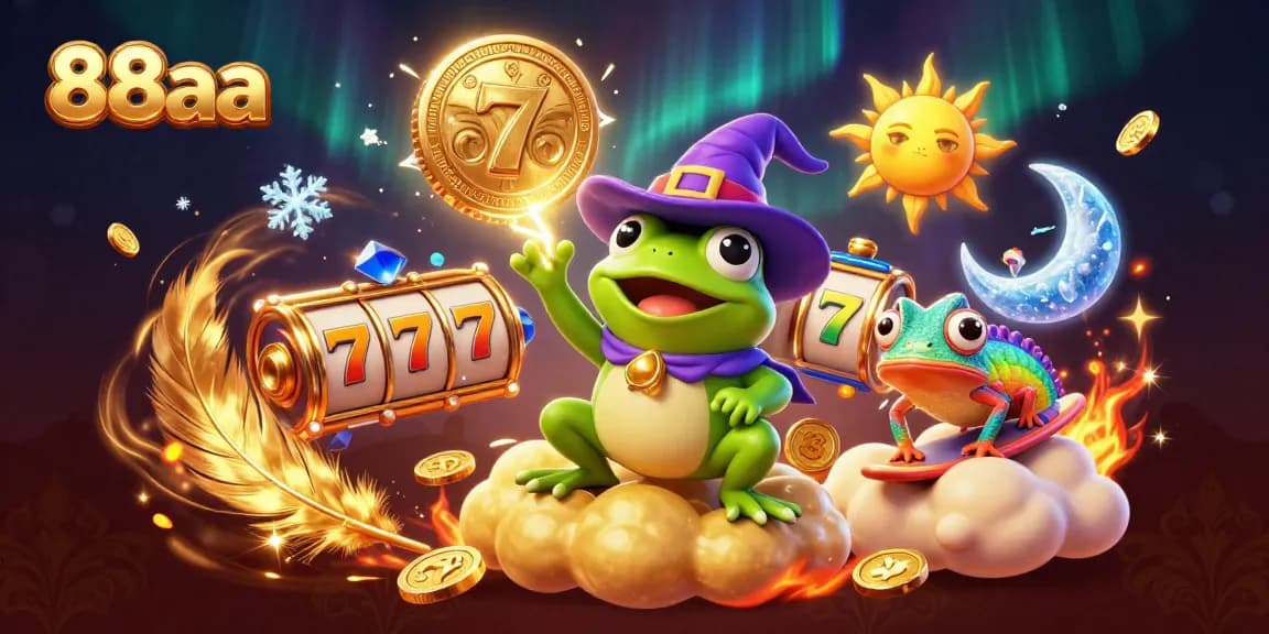 Spin winning reels in a dynamic 88aa 3D casino scene with magical character elements.
