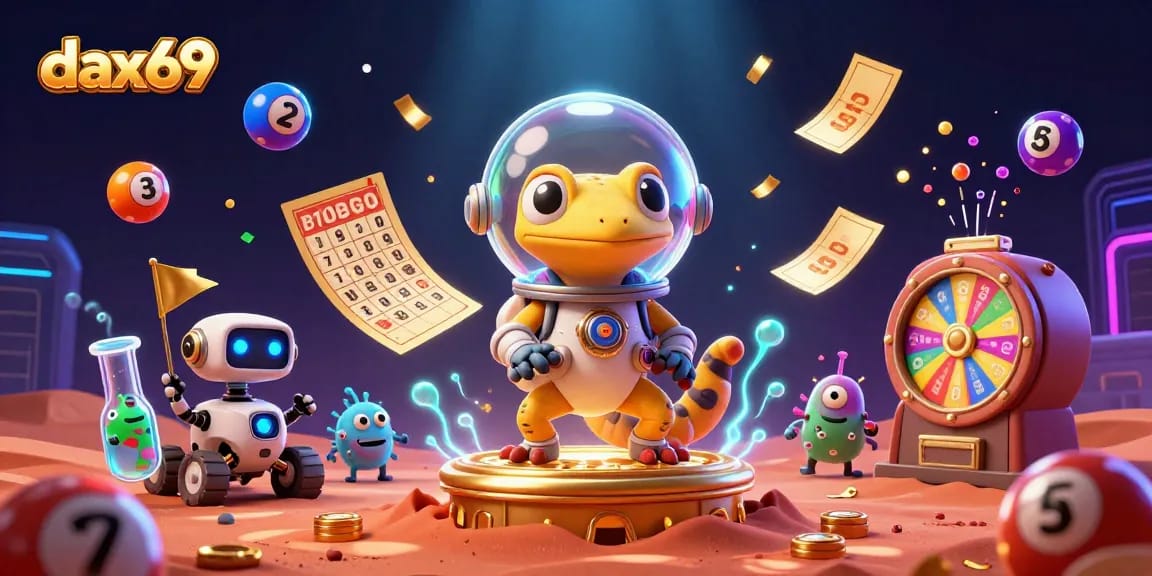 Gali kesenangan bermain di dax69 dengan gecko Mars menemukan kasino emas di pasir merah.