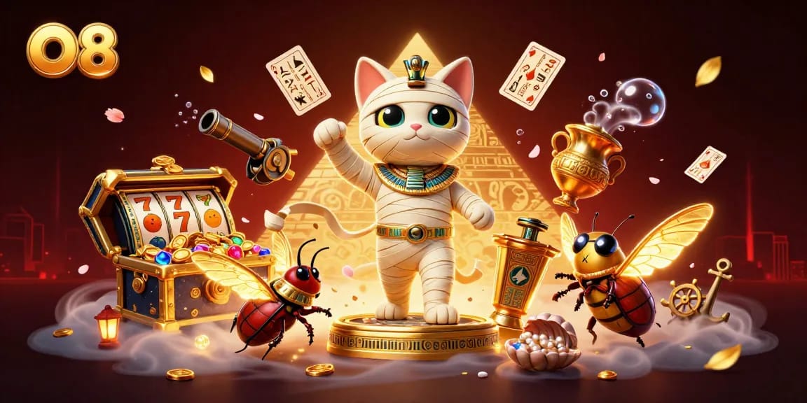 Experience thrilling gaming adventures at O8, featuring dynamic slots and an Egyptian theme.