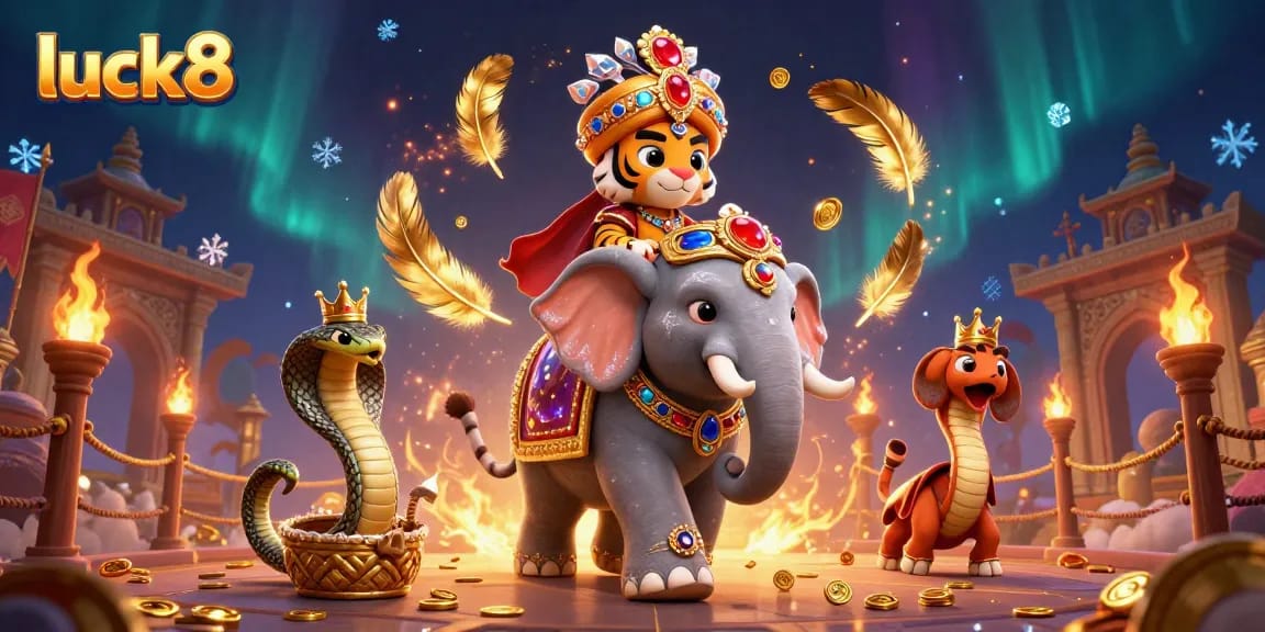 Experience winning moments at luck8 with a vibrant online casino scene featuring rich elements.