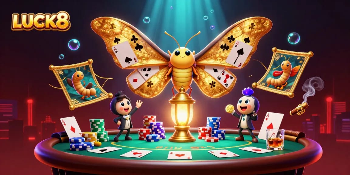 LUCK8 players engage in thrilling casino action with a vibrant, dynamic 3D scene