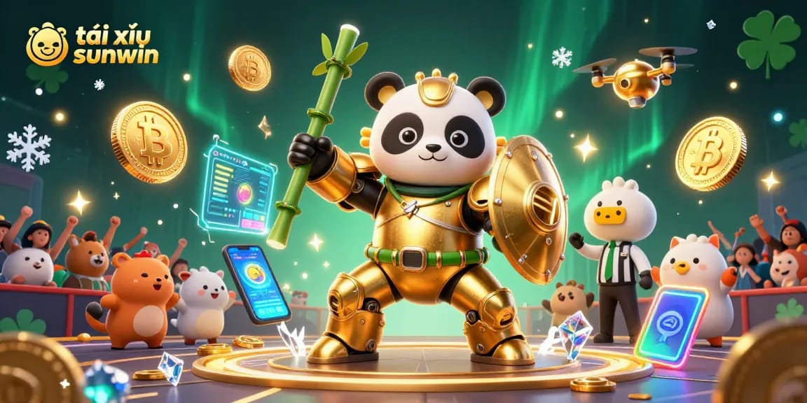 Engage in tài xỉu sunwin gameplay, featuring vibrant characters and high-energy casino action.