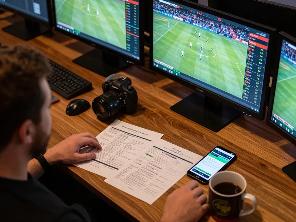 View of a person engaging in online betting at home, showcasing xx88 58k exciting sports wagering experience