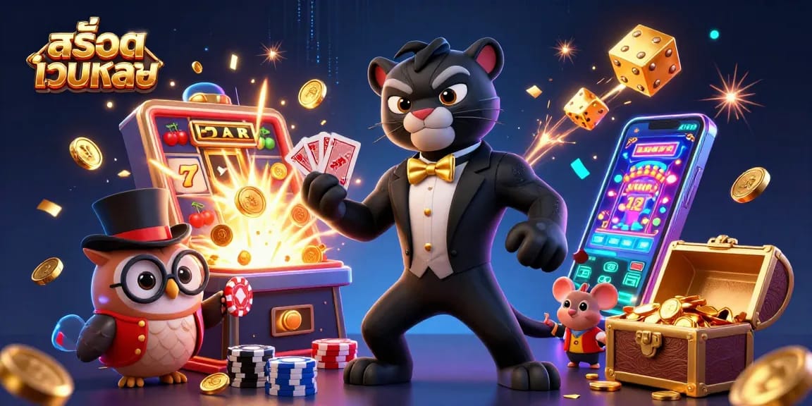 Spin the reels at สล็อตเว็บตรง, where the jackpot excitement bursts with coins and colorful game features.