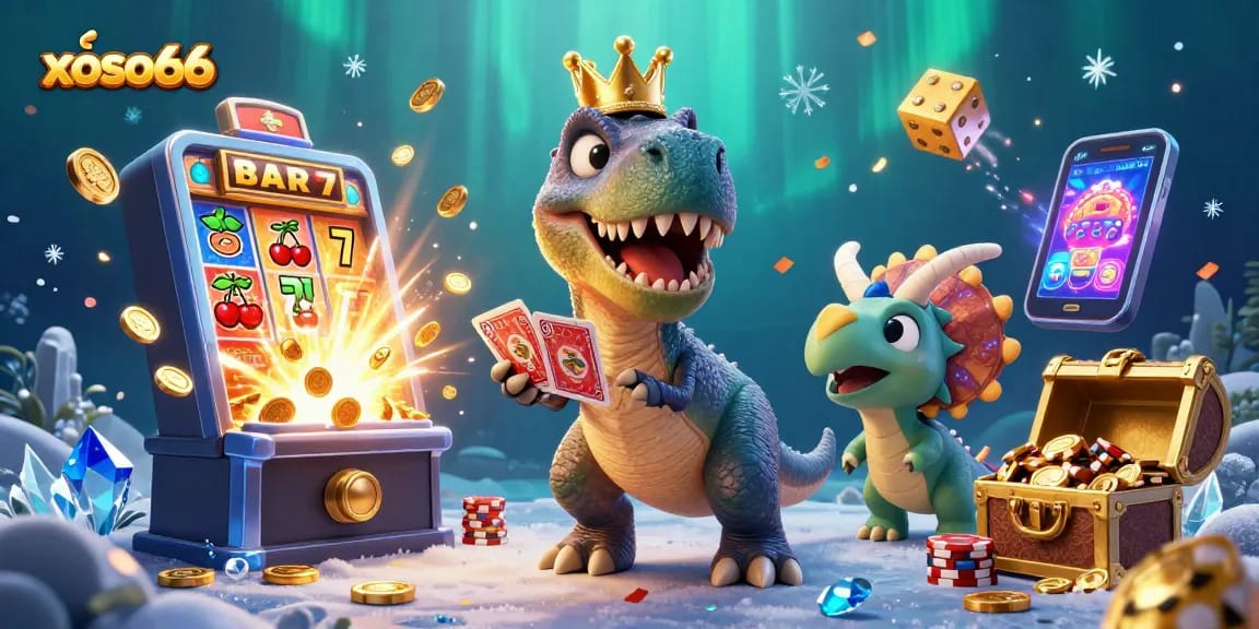 Engage with xoso66's vibrant gaming world featuring dynamic characters in a thrilling casino setting.