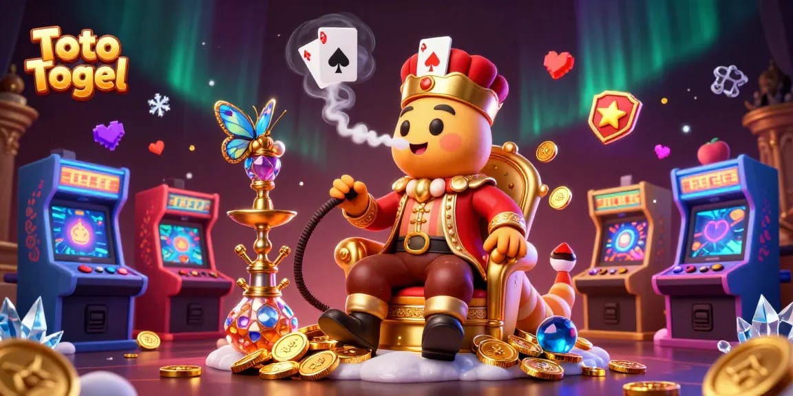 Experience vibrant Toto Togel excitement with a masterful Baccarat scene packed with game elements.