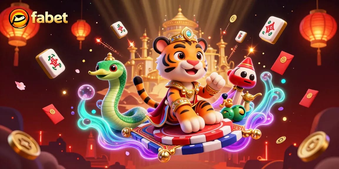 Experience fabet's lively gambling scene with a tiger sultan and magical elements