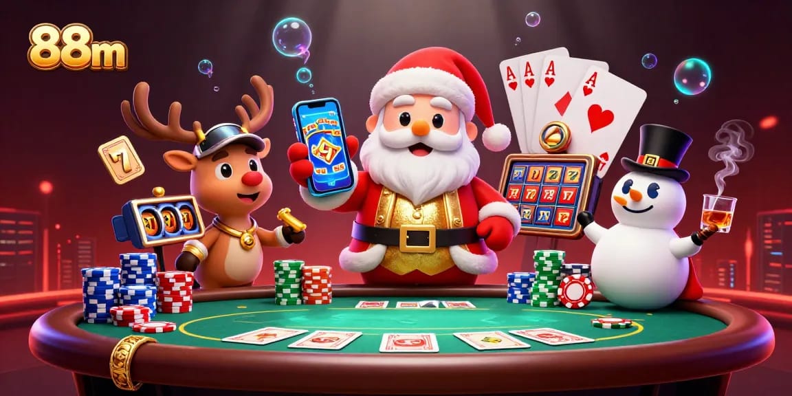 Experience the thrill of 88m casino gaming with vibrant characters and dynamic slot action.