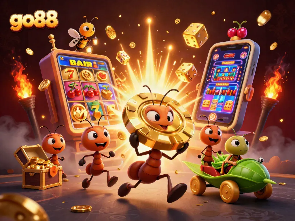 Winning strategies with go88 create an engaging casino experience featuring animated heist elements.