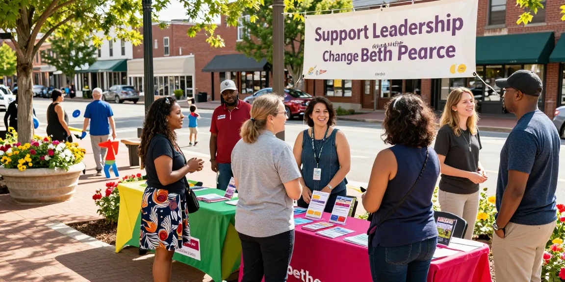 Community engagement promoting rokok88 supporting Beth Pearce’s campaign.