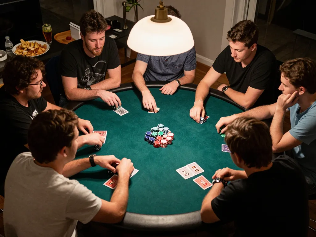 Engaged players enjoying poker while representing the renowned Thương hiệu 79king in a social gathering.