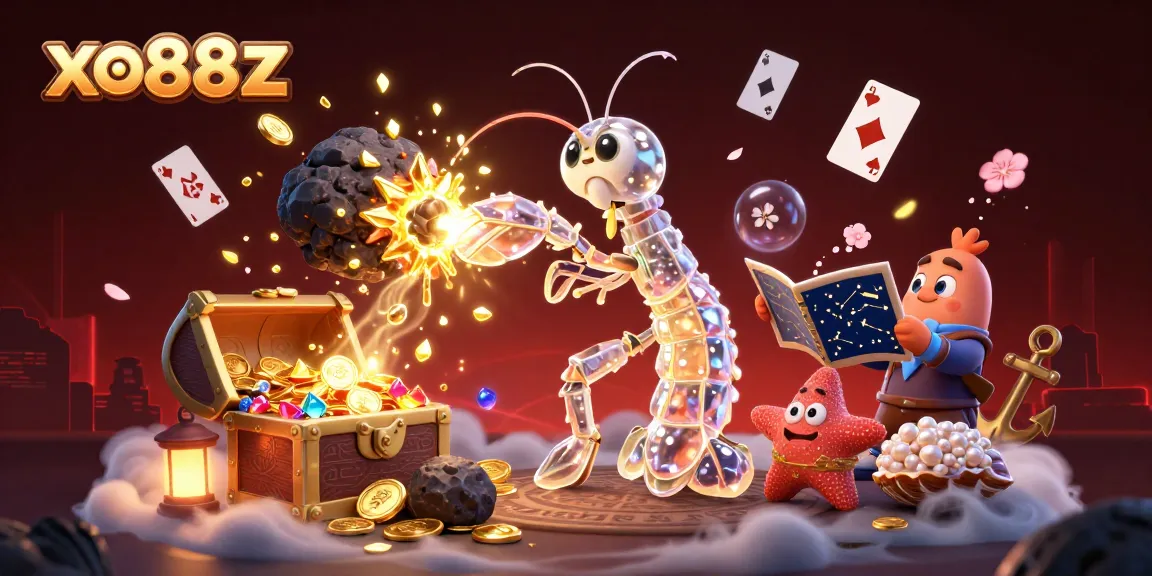 Experience winning at xo88z with vibrant graphics featuring underwater treasures and dynamic casino elements.