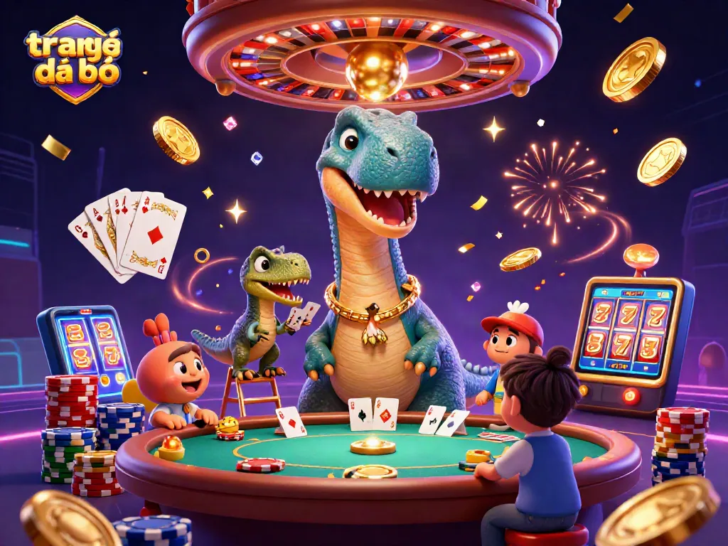Khám phá trang cá độ đá bóng với hình ảnh sôi nổi của 3D hóa thạch động vật trong casino.