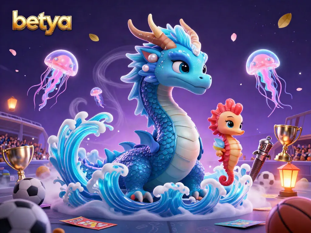 Experience thrilling sports betting with betya, featuring vibrant sports balls and dynamic gaming elements.