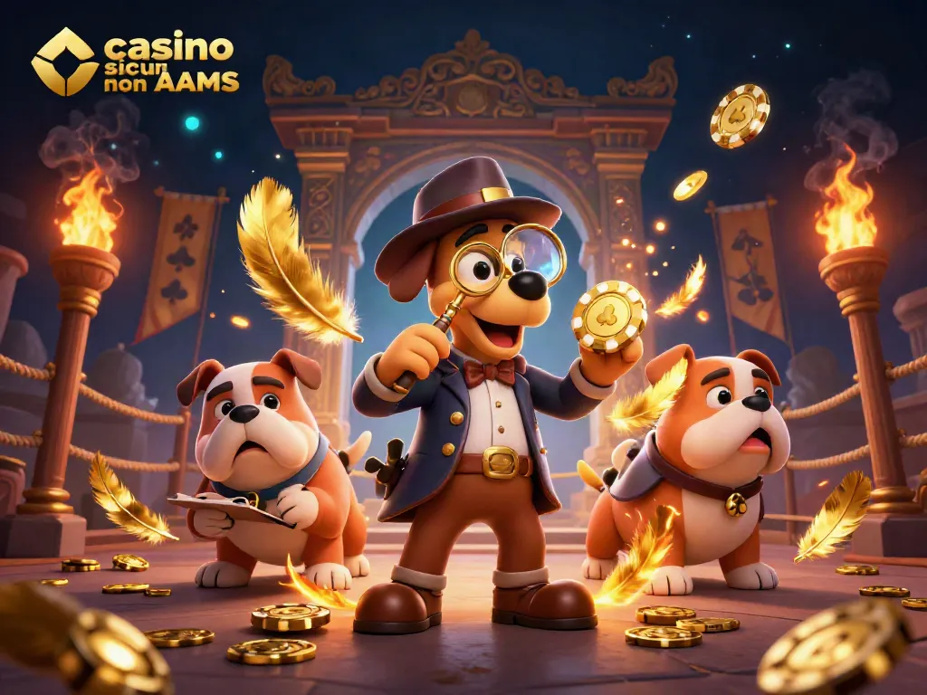 Giocando nei casino sicuri non AAMS, un detective scopre indizi su un poker chip d'oro.