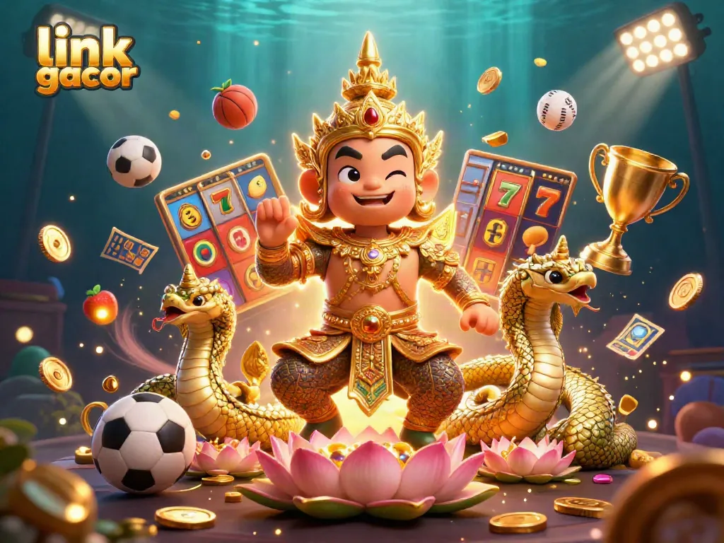 Experience winning big with link gacor at this dynamic casino scene featuring exciting gaming elements.