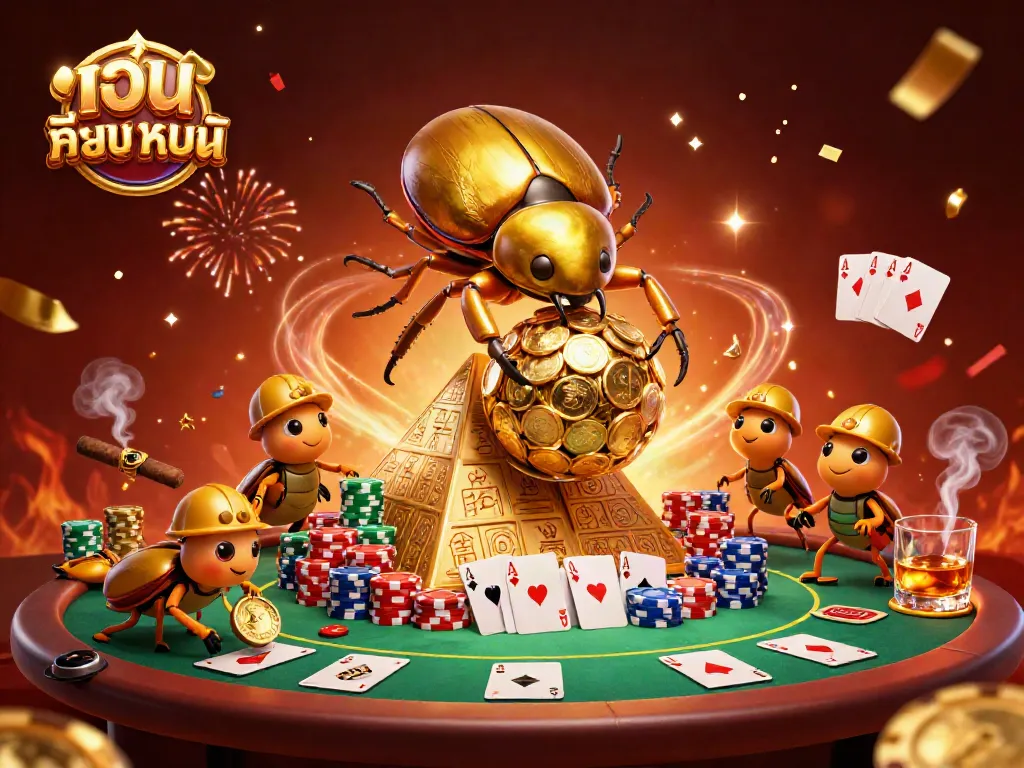 เล่นเกมที่เว็บ พนัน ออนไลน์ ที่ ดี ที่สุด กับแมลงทองและชิปโป๊กเกอร์หลากสีสัน