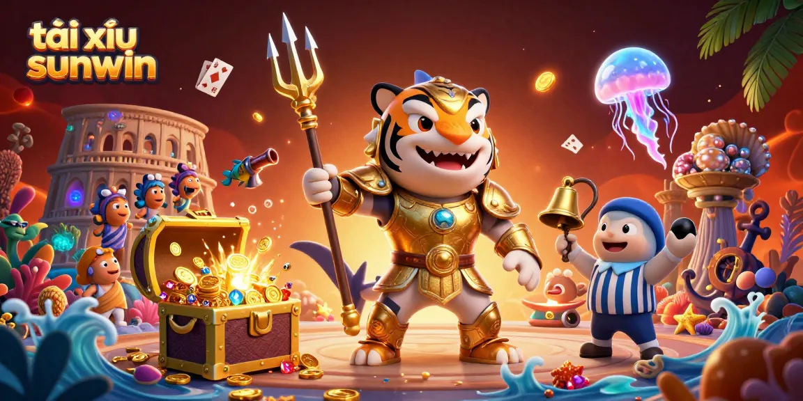Engage in thrilling tài xỉu sunwin gameplay with a dynamic underwater scene featuring a fierce shark champion.