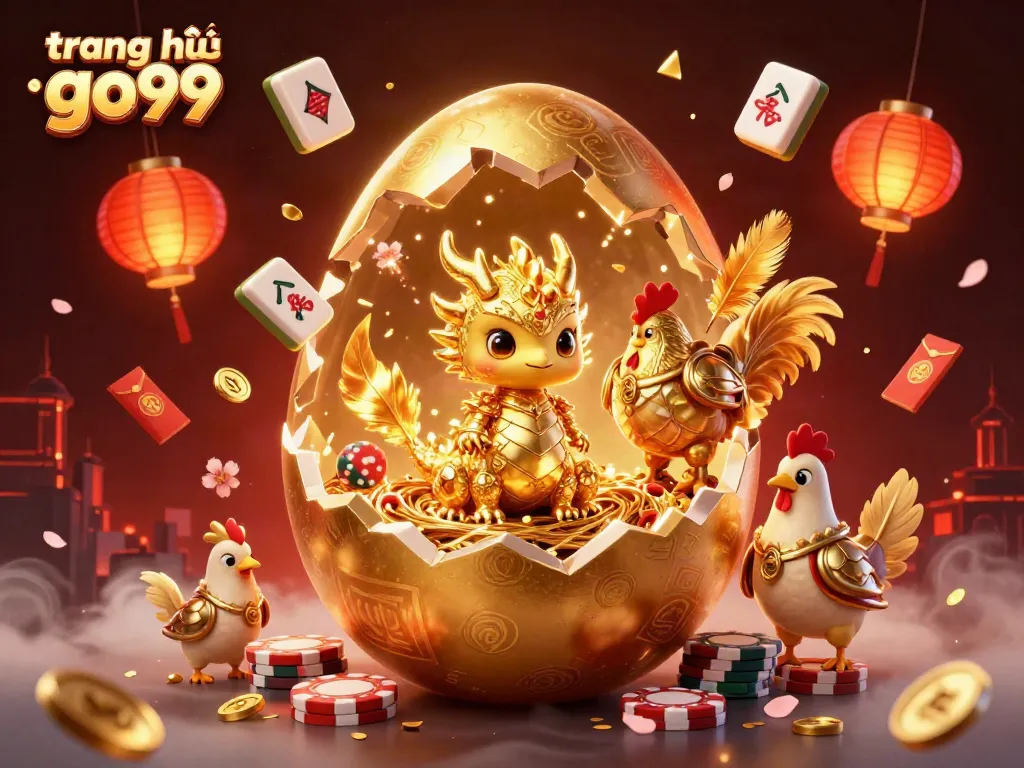 Experience the vibrant world of trang chủ go99, featuring a golden dragon and exciting gaming elements.