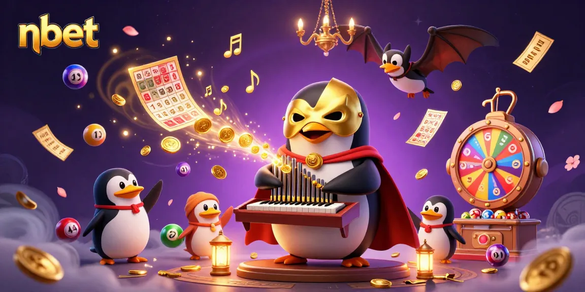 Experience nbet's vibrant casino magic with a whimsical 3D illustration filled with action and excitement.