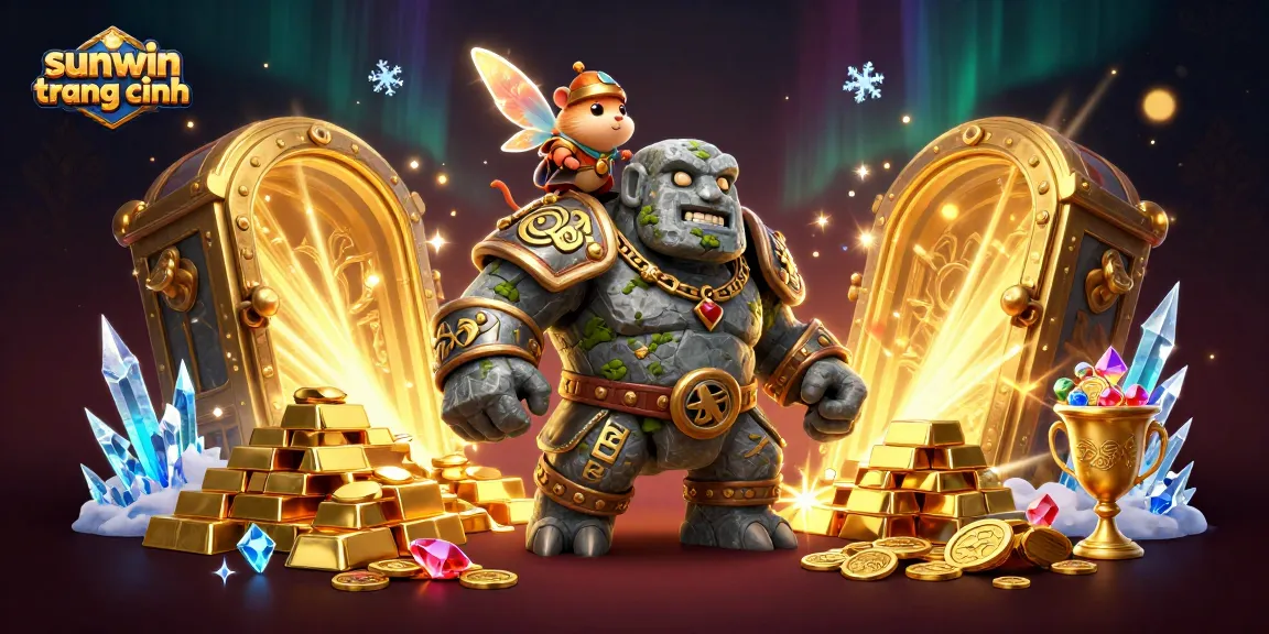 Experience the excitement of sunwin trang chính with magical characters in a vibrant casino scene